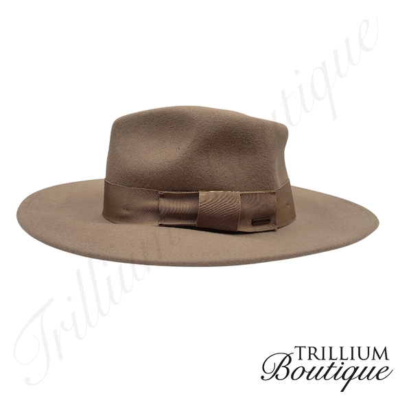 Brixton Hat Joanna Hat Felted 100% Wool Hat Light Tan Medium Outdoor Classic main image 9